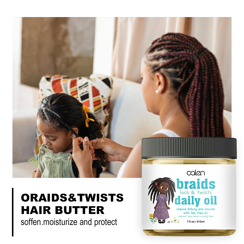 Kids Braiding oil - Moisturizing & Soothing Dry Scalp Oil Balm for Braids, Twists - Natural Curly Hair Products for Infant Toddler Girls and Boys,MY SHOP