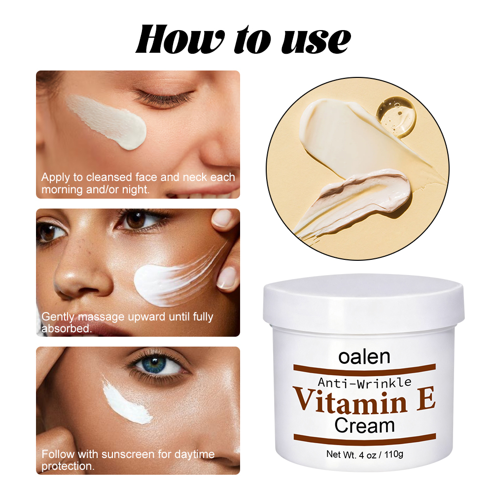 Organic Plant Extract Anti-wrinkle Face Cream Custom Logo Vitamin E Face Cream,oalen cosmetics