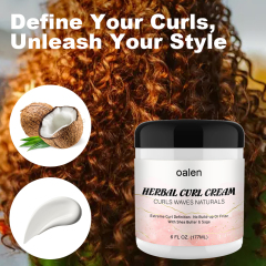 Women's 6 OZ Coconut Ingredients Curl Defining Cream Curl Hair Curls Conditioner Cream,MY SHOP