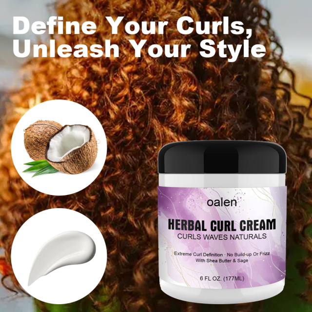 OEM Organic Coconut Ingredients Curling Cream Define Curls Enhancer Curling Cream for Women Natural Hair,MY SHOP