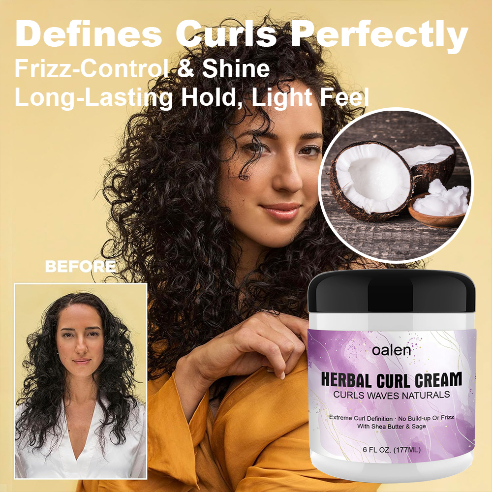 OEM Organic Coconut Ingredients Curling Cream Define Curls Enhancer Curling Cream for Women Natural Hair,MY SHOP