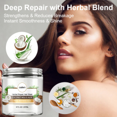 Factory Price OEM ODM Private Label Organic Repair Hair Mask Smoothing Coconut Ingredients Treatment Hair Mask,MY SHOP