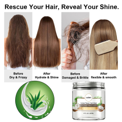 Factory Price OEM ODM Private Label Organic Repair Hair Mask Smoothing Coconut Ingredients Treatment Hair Mask,MY SHOP