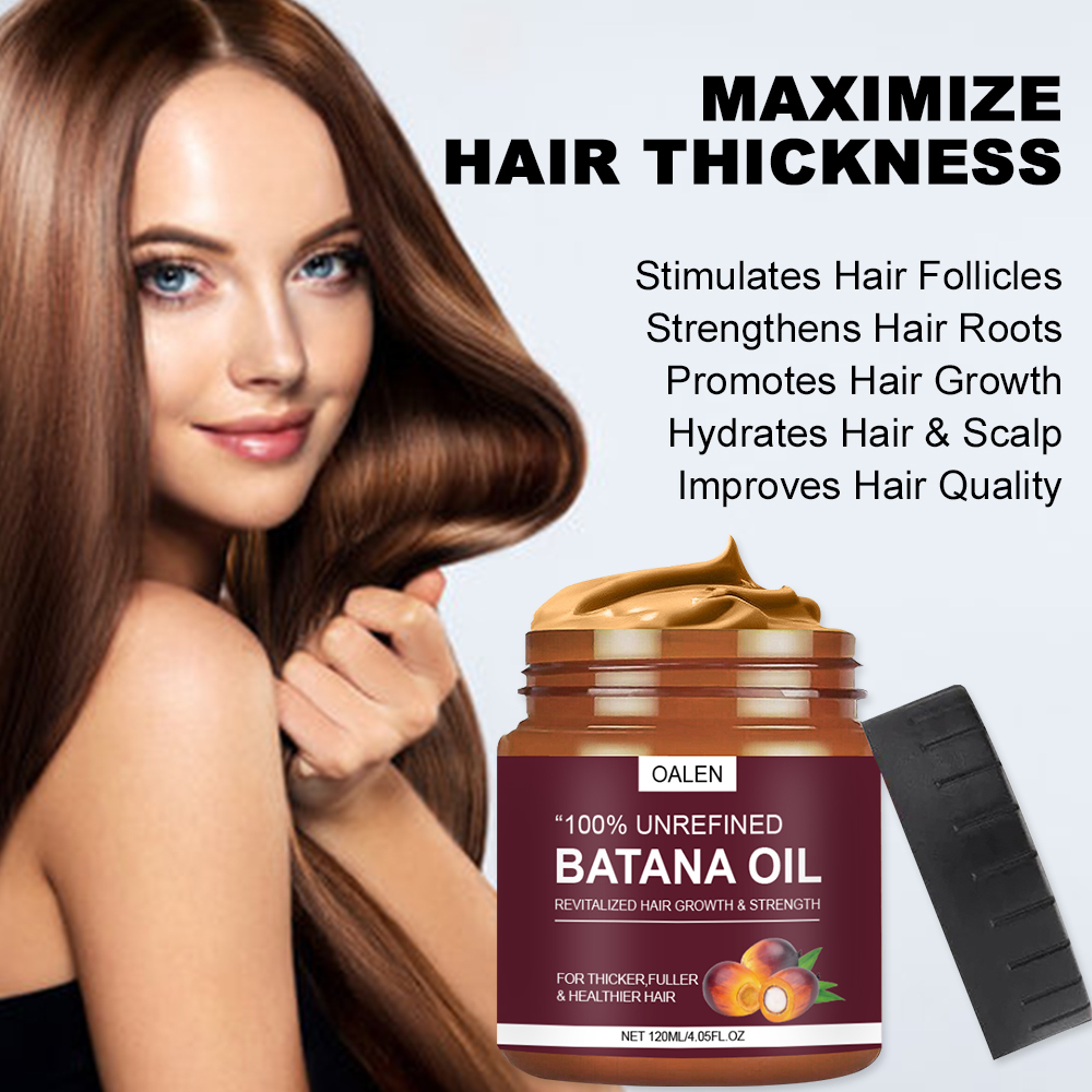 Organic Hair Oil Dry Scalp Treatment Soften Smooth Thicken Hair Promote Hair Growth Pure Batana Oil,oalen cosmetics