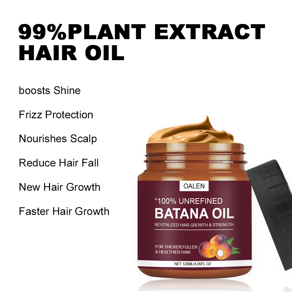 Organic Hair Oil Dry Scalp Treatment Soften Smooth Thicken Hair Promote Hair Growth Pure Batana Oil,oalen cosmetics