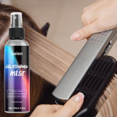 Hair Silk Mist Spray Customized Silk Mist Soft Smooth Heat Protectant Silkening Mist,oalen cosmetics