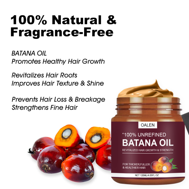 Organic Hair Oil Dry Scalp Treatment Soften Smooth Thicken Hair Promote Hair Growth Pure Batana Oil,oalen cosmetics