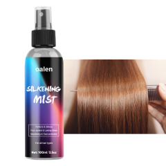 Hair Silk Mist Spray Customized Silk Mist Soft Smooth Heat Protectant Silkening Mist,oalen cosmetics