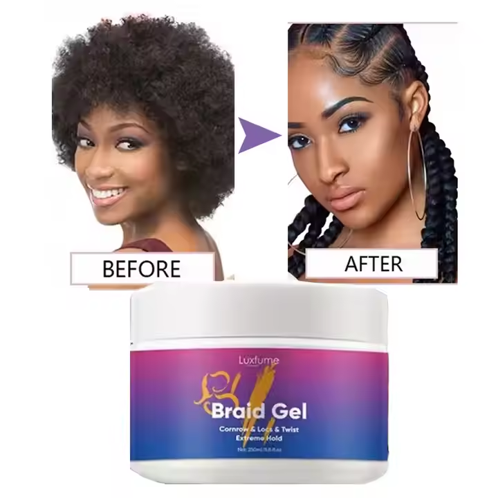OEM/ODM Braid Gel Extreme Hold Hair Loc and Twist Gel Custom Logo Strong Hold Braid Gel,MY SHOP