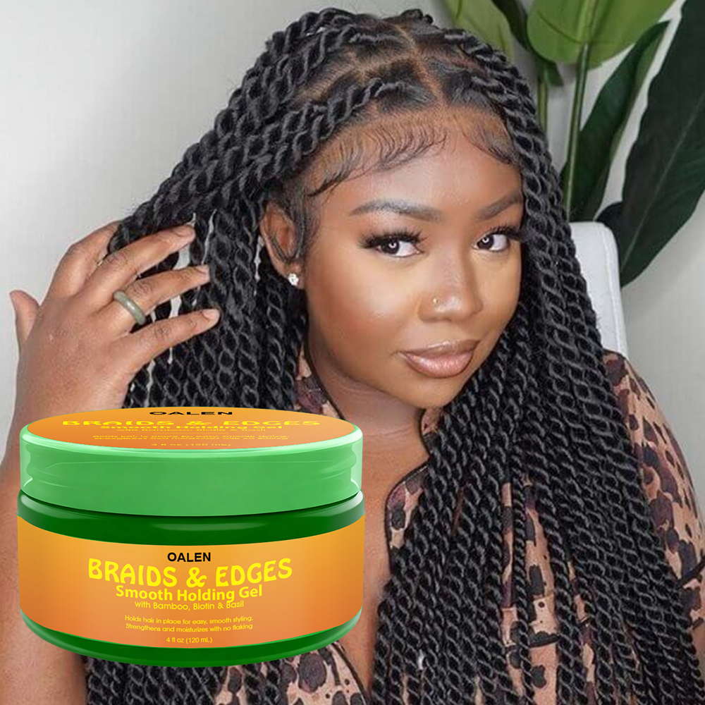 Oalen Sale Private Label Extra Hold Pineapple Scent Without Flaking Curly Hair Edge Control Gel,MY SHOP