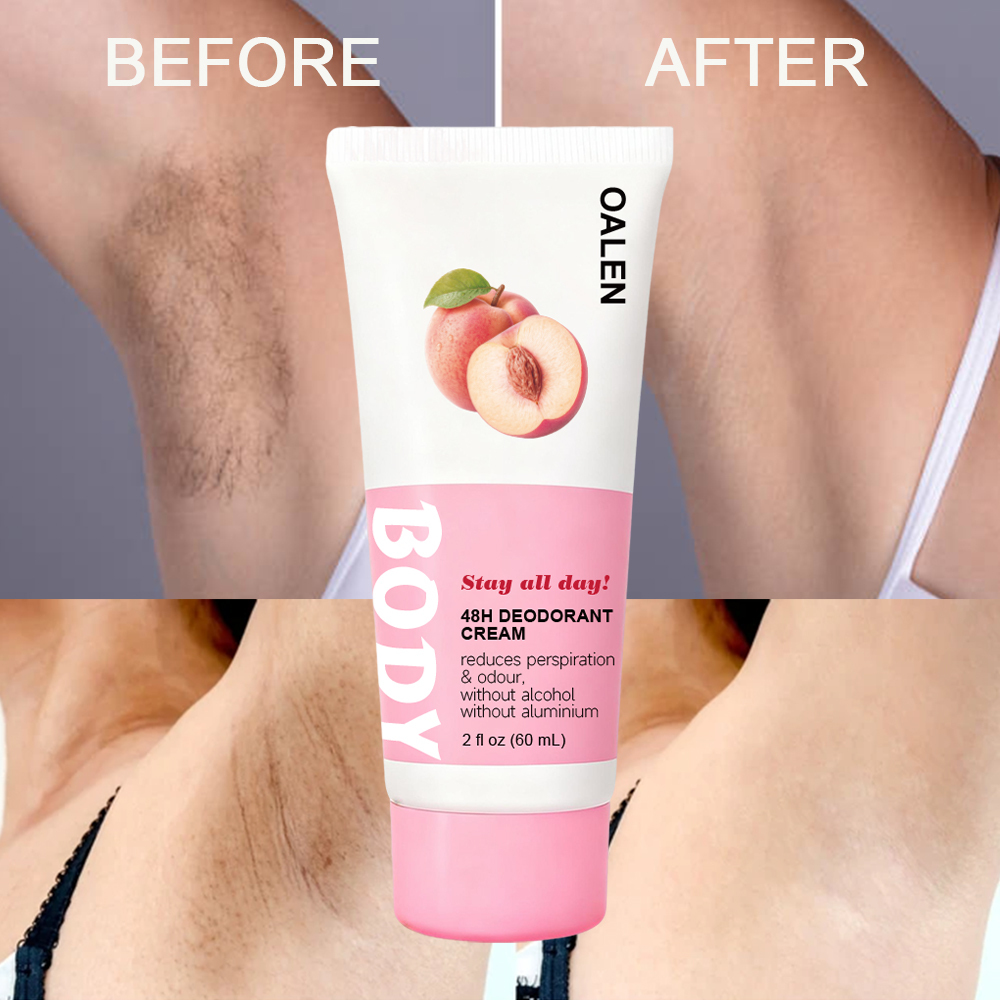 Underarm Deodorant Cream Antiperspirant Deodorant with Peach 60ml Odor-Free Skin Formula,MY SHOP