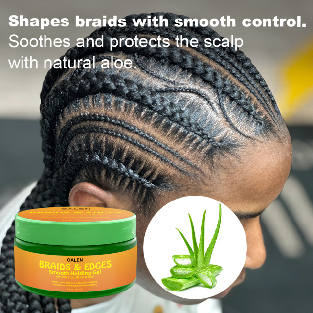 Oalen Sale Private Label Extra Hold Pineapple Scent Without Flaking Curly Hair Edge Control Gel,MY SHOP