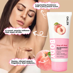 Underarm Deodorant Cream Antiperspirant Deodorant with Peach 60ml Odor-Free Skin Formula,MY SHOP