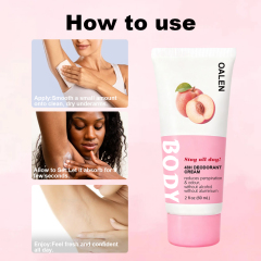 Underarm Deodorant Cream Antiperspirant Deodorant with Peach 60ml Odor-Free Skin Formula,MY SHOP