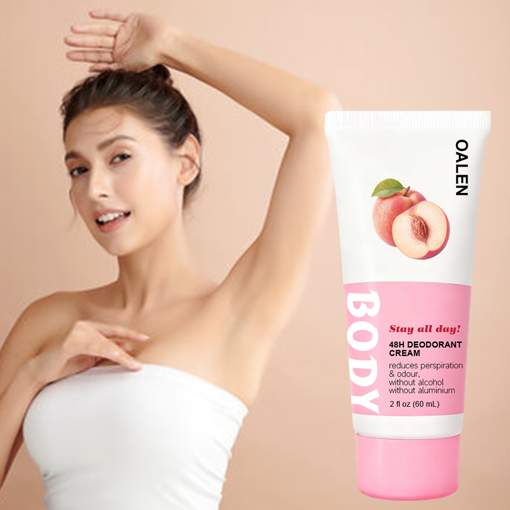 Underarm Deodorant Cream Antiperspirant Deodorant with Peach 60ml Odor-Free Skin Formula,MY SHOP