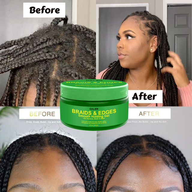 Private Label Custom Edge Control Gel Hair Wax Extreme Strong Hold Maximum Control Aqua Full Force Hair Wax,oalen cosmetics