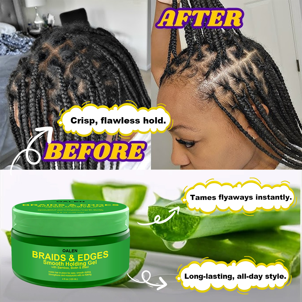 Private Label Custom Edge Control Gel Hair Wax Extreme Strong Hold Maximum Control Aqua Full Force Hair Wax,oalen cosmetics