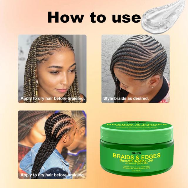 Private Label Custom Edge Control Gel Hair Wax Extreme Strong Hold Maximum Control Aqua Full Force Hair Wax,oalen cosmetics