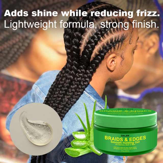 Private Label Custom Edge Control Gel Hair Wax Extreme Strong Hold Maximum Control Aqua Full Force Hair Wax,oalen cosmetics