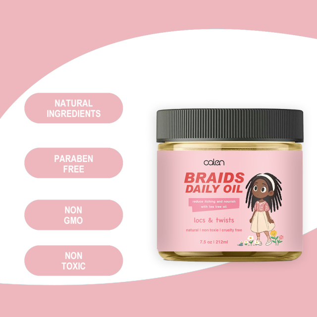 Amla Vitamin E Hair Oil For Children Moisturizing Strengthening For Curly Coily And Braided 4C Hair,oalen cosmetics