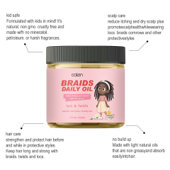 OEM ODM 100% Natural Kids Hair Oil for Curly, Natural, and Braided Styles,oalen cosmetics