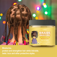 Hot Selling OEM ODM 100% Natural Kids Hair Oil for Curly, Natural, and Braided Styles,oalen cosmetics