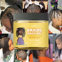 Hot Selling OEM ODM 100% Natural Kids Hair Oil for Curly, Natural, and Braided Styles,oalen cosmetics