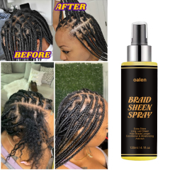 Braid Sheen Spray for Natural Hair Long-Lasting Shine Frizz Control Shine Moisturize Protect for All Hair Types,MY SHOP