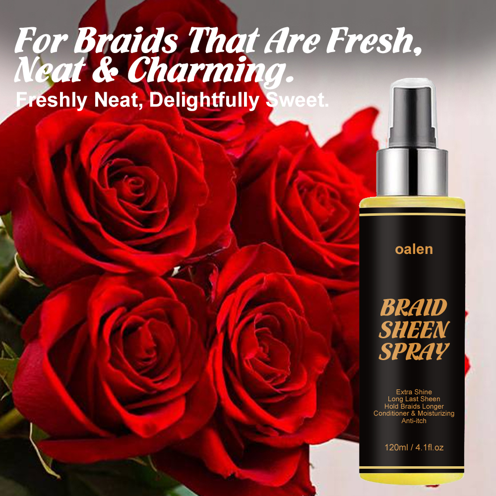 Braid Sheen Spray for Natural Hair Long-Lasting Shine Frizz Control Shine Moisturize Protect for All Hair Types,MY SHOP