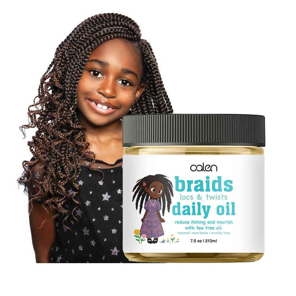 Private Label Braid Oil Moisturizing Anti-Itch Hair Essential Oil Targets Dry Itchy Scalp on Cornrows Locks Twists Braids,oalen cosmetics