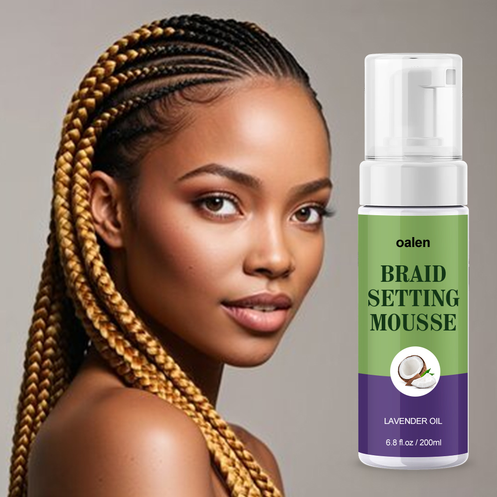 Hair Styling Foam Braids Styling Mousse Private Label Curly Styling Mousse for Braids Loc and Twist,oalen cosmetics