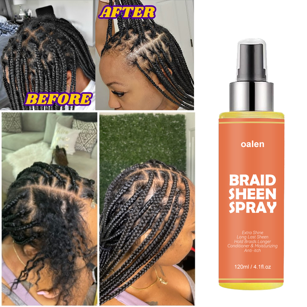Braid Sheen Spray for Natural Hair Long-Lasting Shine Frizz Control Shine Moisturize Protect for Braid,MY SHOP