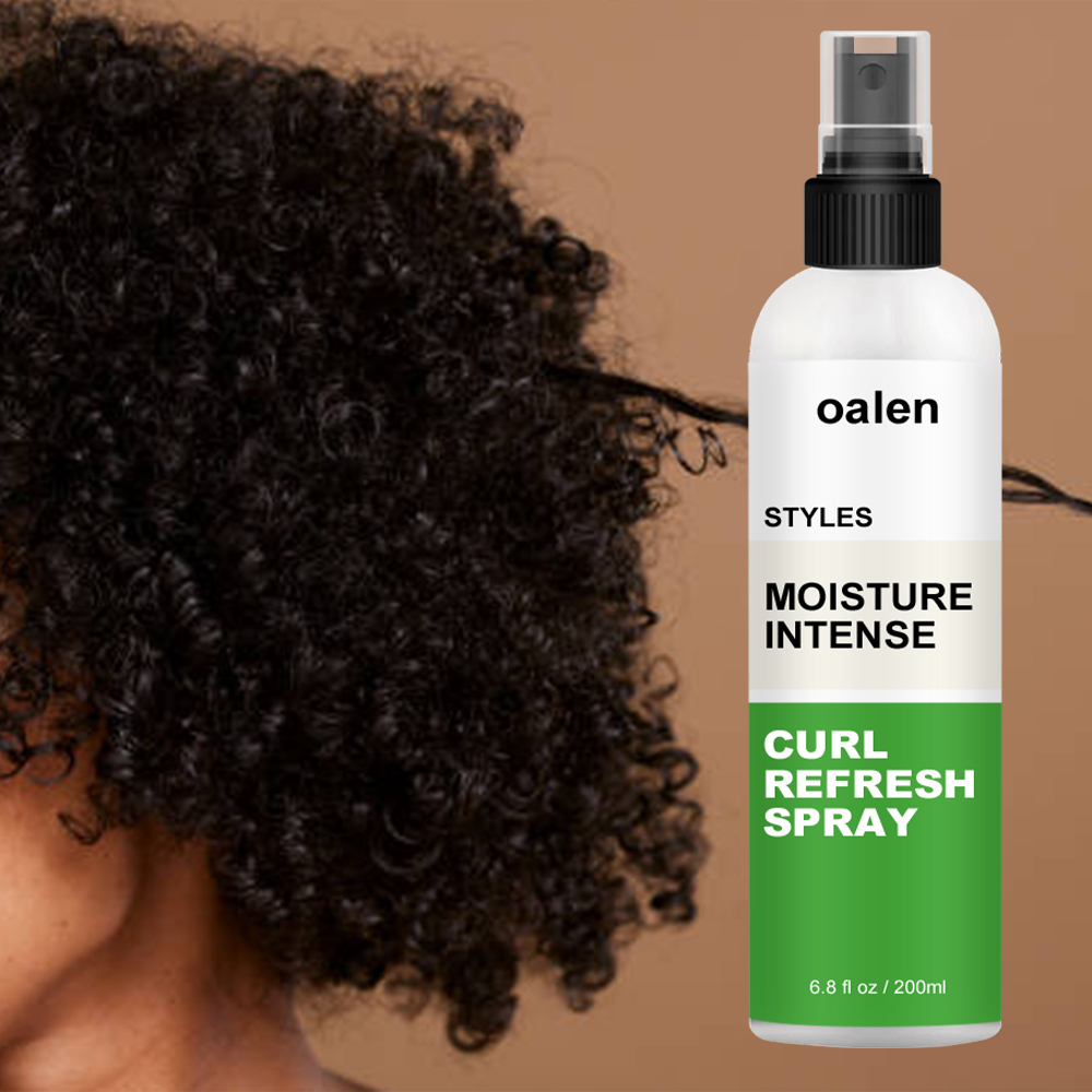 High Quality Hair Refreshing Spray Moisturizing Hair Curl Hold Spray Curly Hair,oalen cosmetics