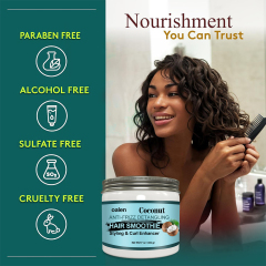 Factory Custom Design Natural Coconut Curl Enhancing Curling Styling Cream for Curl Detangle Hair,oalen cosmetics