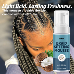 Braids Styling Mousse Private Label Curly Styling Mousse for Braids Loc and Twist,oalen cosmetics