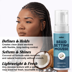 Braids Styling Mousse Private Label Curly Styling Mousse for Braids Loc and Twist,oalen cosmetics