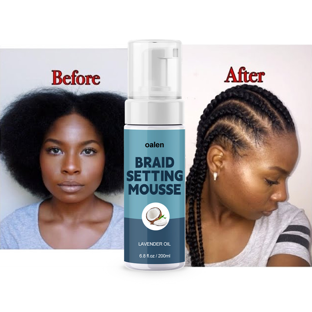 Braids Styling Mousse Private Label Curly Styling Mousse for Braids Loc and Twist,oalen cosmetics