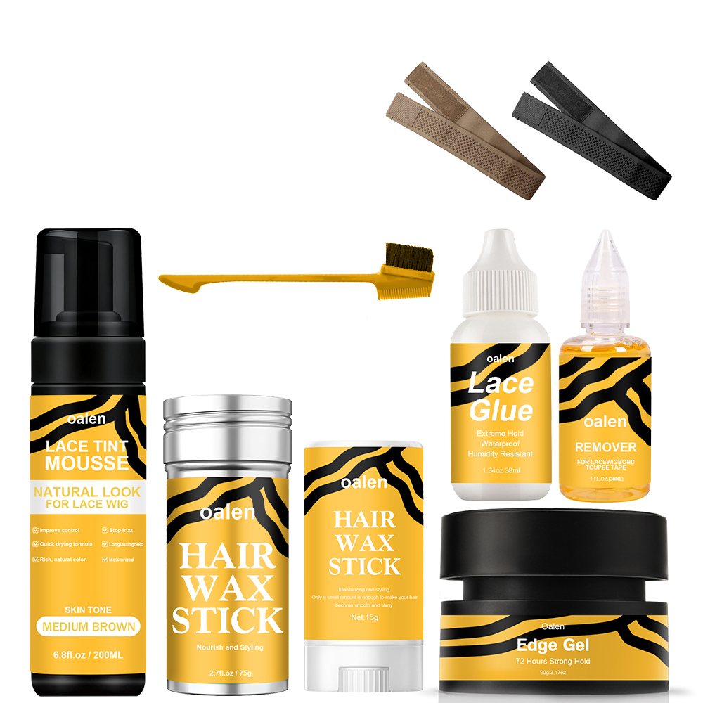 New Arrivals Private Label Lace Glue Waterproof Wax Stick Wig Install Kits Lace Glue Pen Lace Tint Spray Edge Control,MY SHOP