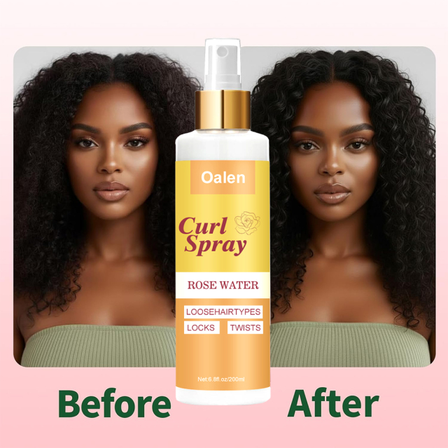 Customized Curly Hair Care Spray Hair Salon Rose Ingredients Refreshing Spray Products for Curly Hair,MY SHOP
