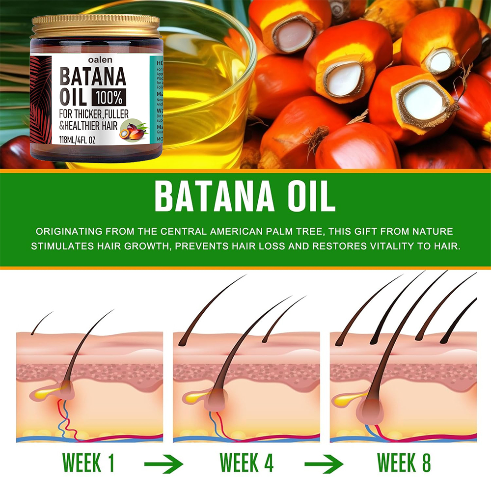Batana Oil Organic Batana Butter Treatment Promotes Hair Growth Moisturizing Repair Damaged Oil for Hair Growth,MY SHOP