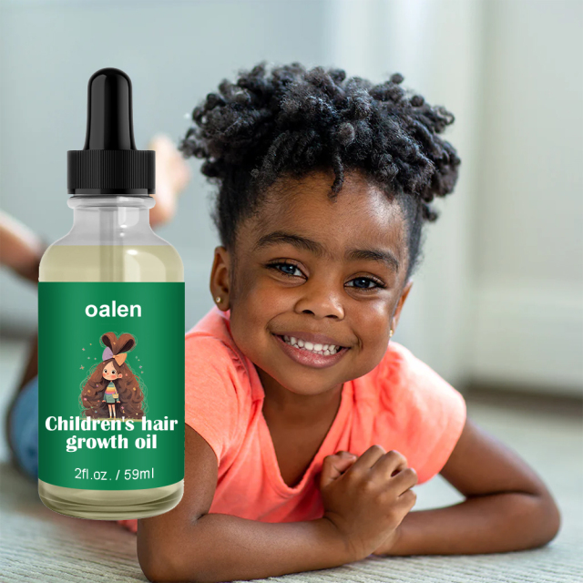 Customized Logo Private Label Baby Hair Moisturizer Kid Hair Oil Organic Natural Hair Growth Oil for Kid,oalen cosmetics