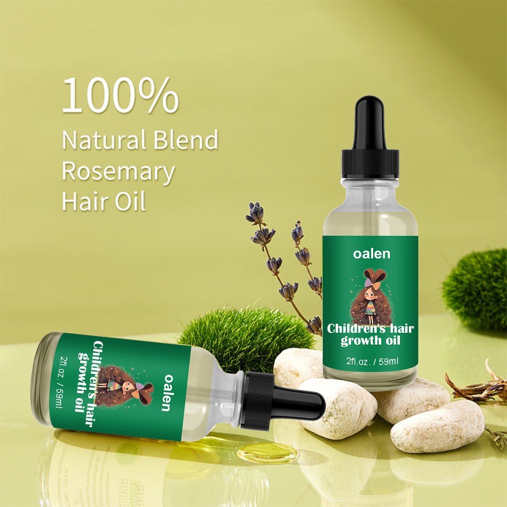 Customized Logo Private Label Baby Hair Moisturizer Kid Hair Oil Organic Natural Hair Growth Oil for Kid,oalen cosmetics