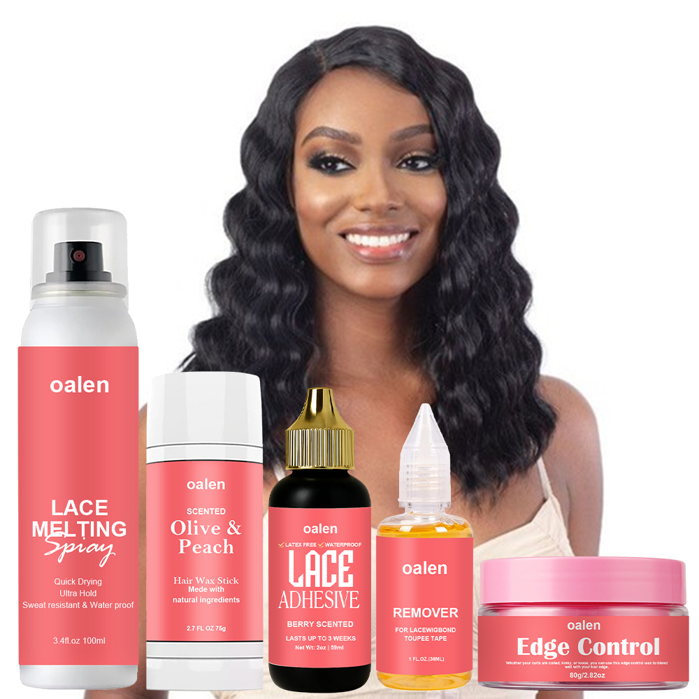 Custom Logo Styling Curl Mousse Scented Clear Lace Wig Glue Waterproof Hair Extensions Tools and Lace Glue Wig Adhesive,oalen cosmetics