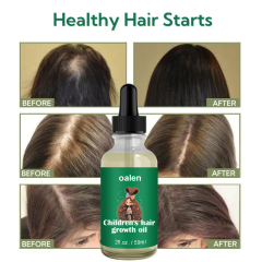 Customized Logo Private Label Baby Hair Moisturizer Kid Hair Oil Organic Natural Hair Growth Oil for Kid,oalen cosmetics