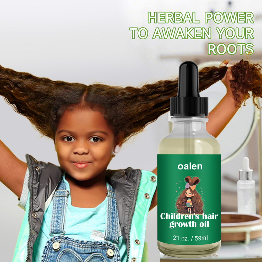 Customized Logo Private Label Baby Hair Moisturizer Kid Hair Oil Organic Natural Hair Growth Oil for Kid,oalen cosmetics