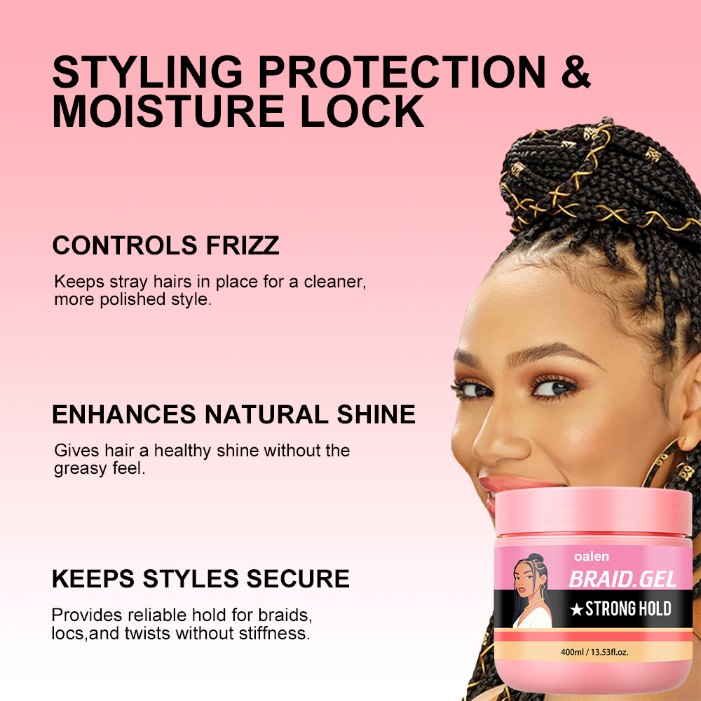 Wholesale Strong Hair Styling Braid Gel Edge Control Twist & Braid Conditioning Gel Shine Conditioning Neat Braid Gel,MY SHOP