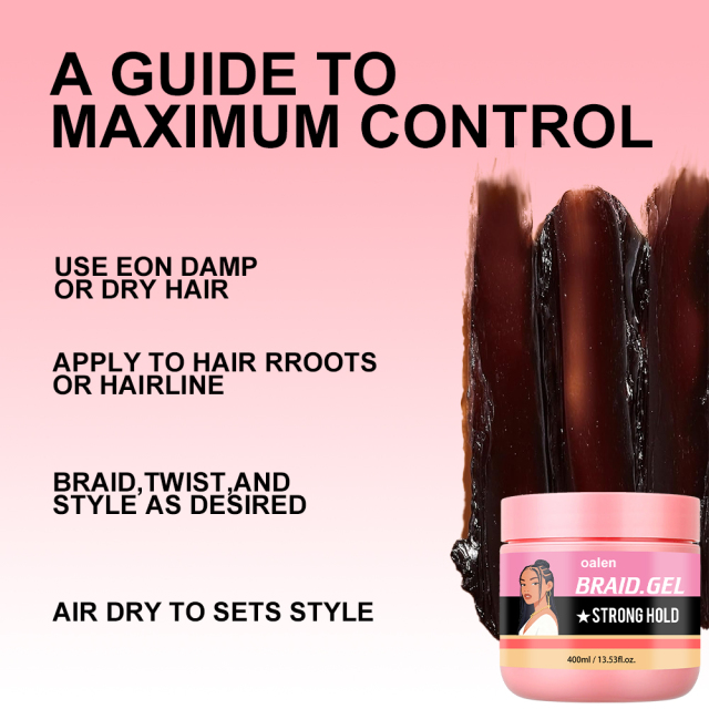 Wholesale Strong Hair Styling Braid Gel Edge Control Twist & Braid Conditioning Gel Shine Conditioning Neat Braid Gel,MY SHOP