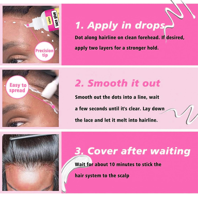Watermelon Lace Hair Glue Adhesive Long Lasting Hold Sweat Water Proof Humidity Resistant Lace Glue,MY SHOP