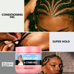 Strong Hair Styling Braid Gel Edge Control Twist & Braid Conditioning Gel Shine Conditioning Neat Braid Gel,oalen cosmetics