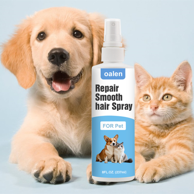 Luxfume OEM Natural Ingredients Essential Oil Repairing and Smoothing Hair Best Anti Kontted Tangling Spray for Dogs Skin Coat Health,oalen cosmetics